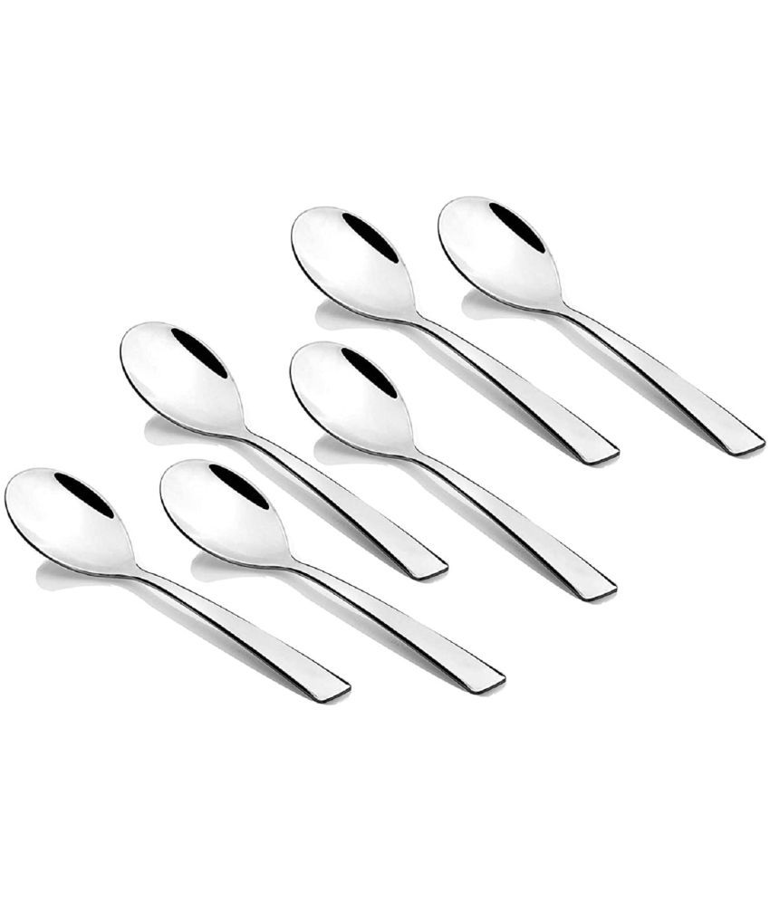     			Analog kitchenware - Silver Stainless Steel Baby Spoon ( Pack of 6 )