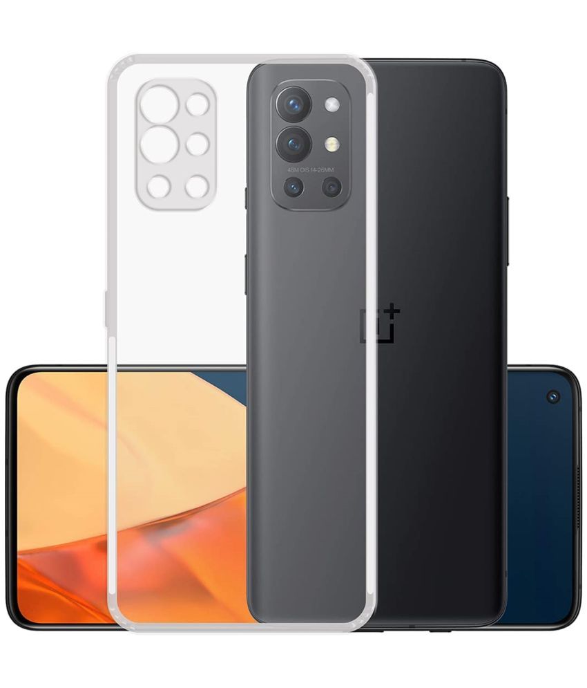     			Case Vault Covers - Transparent Silicon Silicon Soft cases Compatible For Oneplus 9R ( Pack of 1 )