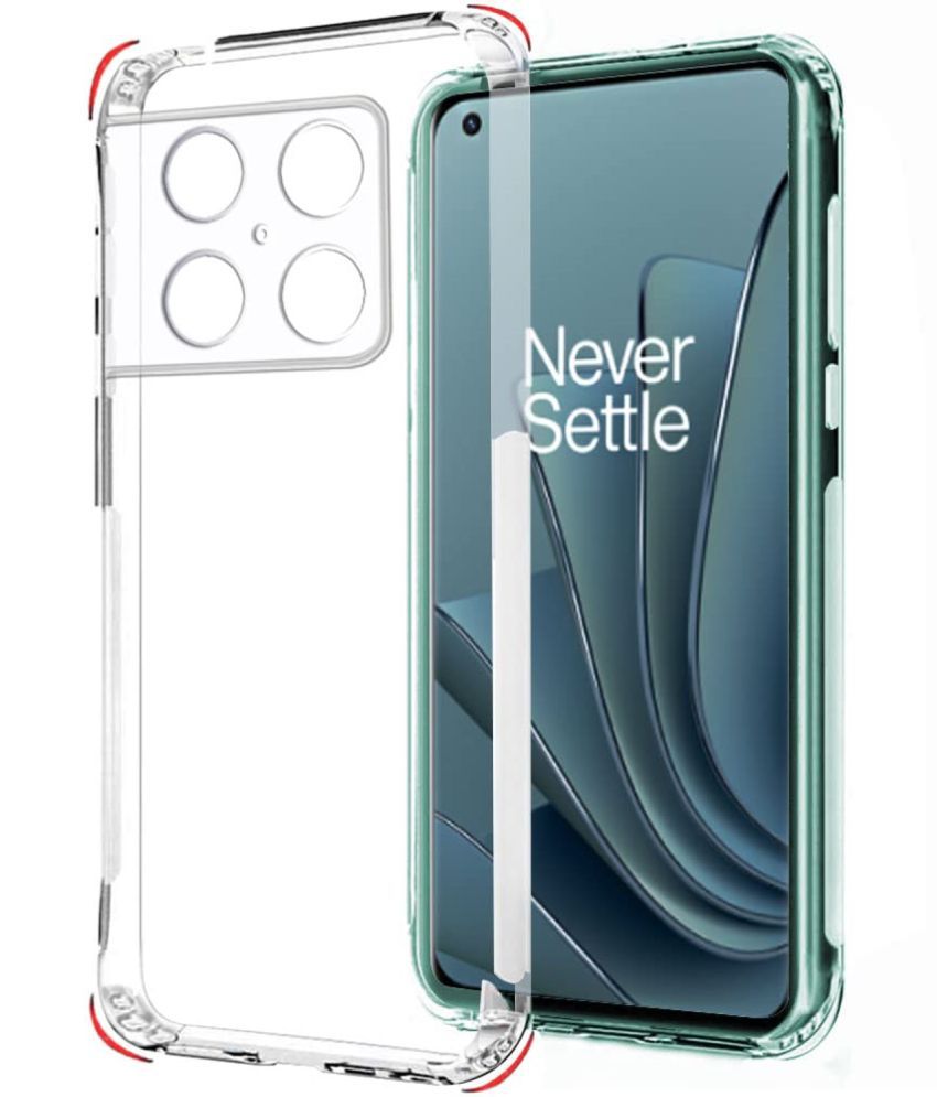     			Case Vault Covers - Transparent Silicon Silicon Soft cases Compatible For Oneplus 10 pro ( Pack of 1 )