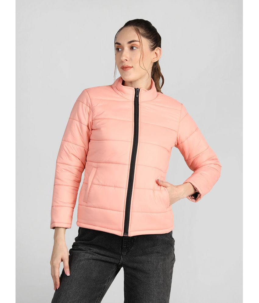 Chkokko - Polyester Peach Quilted/Padded Jackets