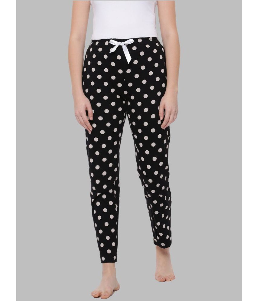     			Dollar Missy - Black Cotton Blend Women's Nightwear Pajamas ( Pack of 1 )
