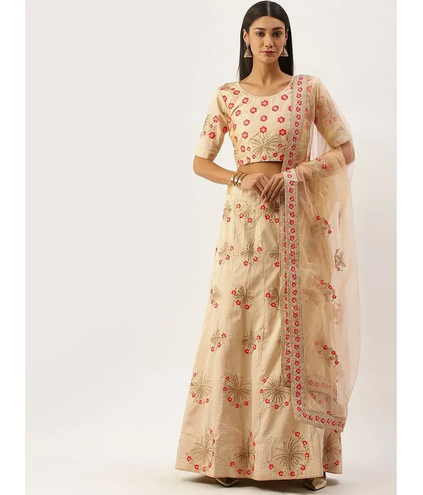 47% OFF on Vijay.s.m Pink Net Lehenga on Snapdeal | PaisaWapas.com