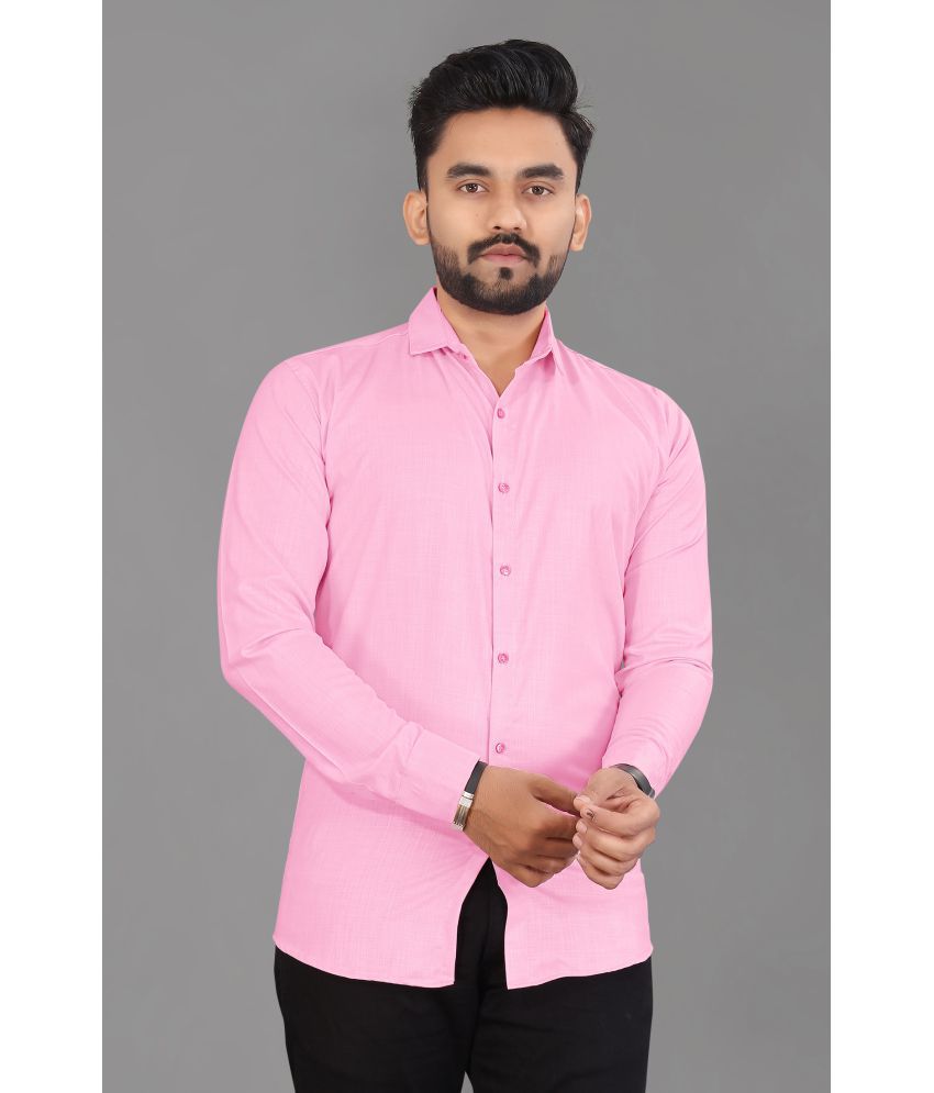     			Apnisha - Pink Cotton Blend Regular Fit Men's Casual Shirt ( Pack of 1 )
