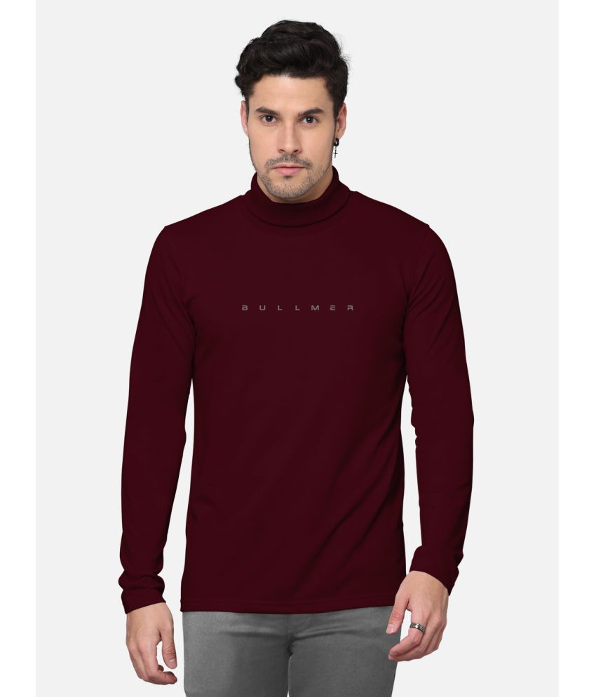     			BULLMER - Burgundy Cotton Blend Regular Fit Men's T-Shirt ( Pack of 1 )