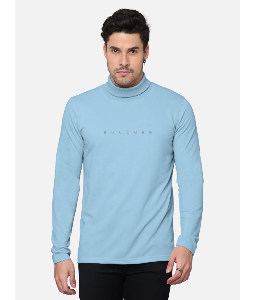     			BULLMER - Sky Blue Cotton Blend Regular Fit Men's T-Shirt ( Pack of 1 )