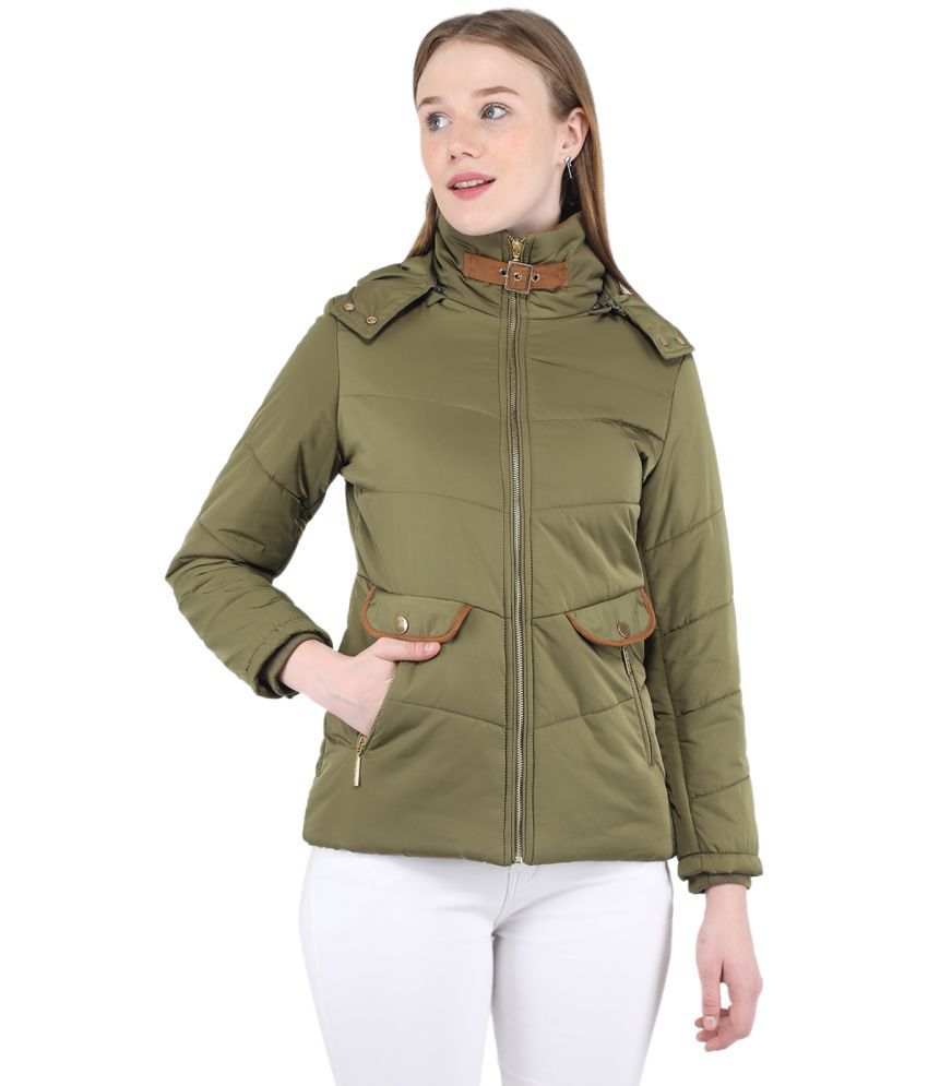     			Monte Carlo - Polyester Blend Green Jackets