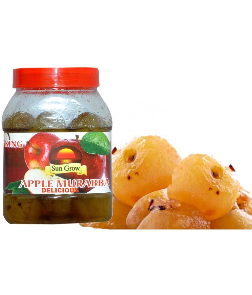     			Sun Grow DELICIOUS Home Made Ghar Ka Bana Organic Sweet Apple Murabba of Kashmire Apples Pickle 500 g