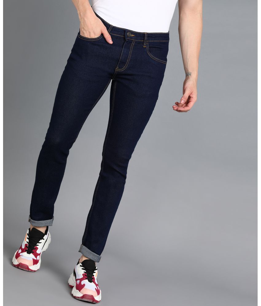     			Urbano Fashion - Navy Blue Denim Regular Fit Men's Jeans ( Pack of 1 )