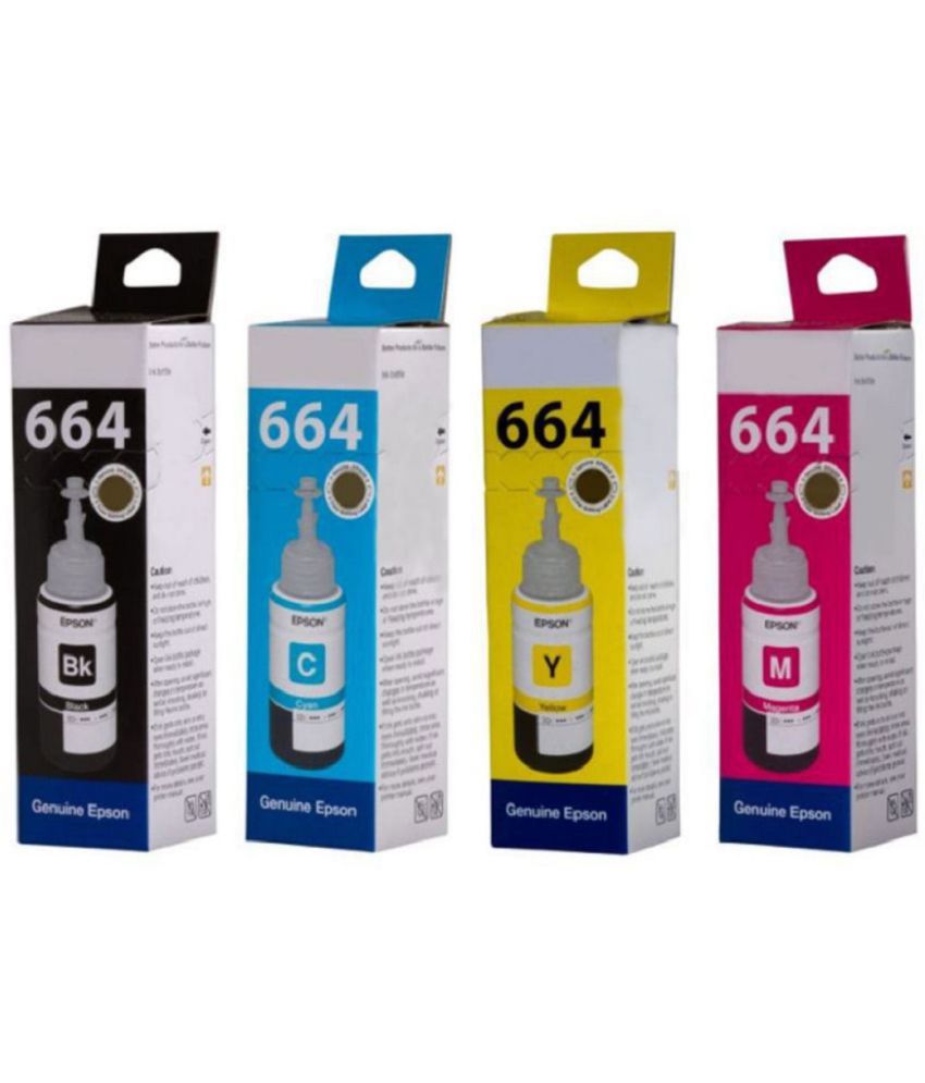     			zokio 664 L380 EPS0N Multicolor Pack of 4 Cartridge for Refill For EPS0N T664 L100 , L110 , L130 , L200 , L210 , L220 , L300 , L1300 , L310 , L350 , L360