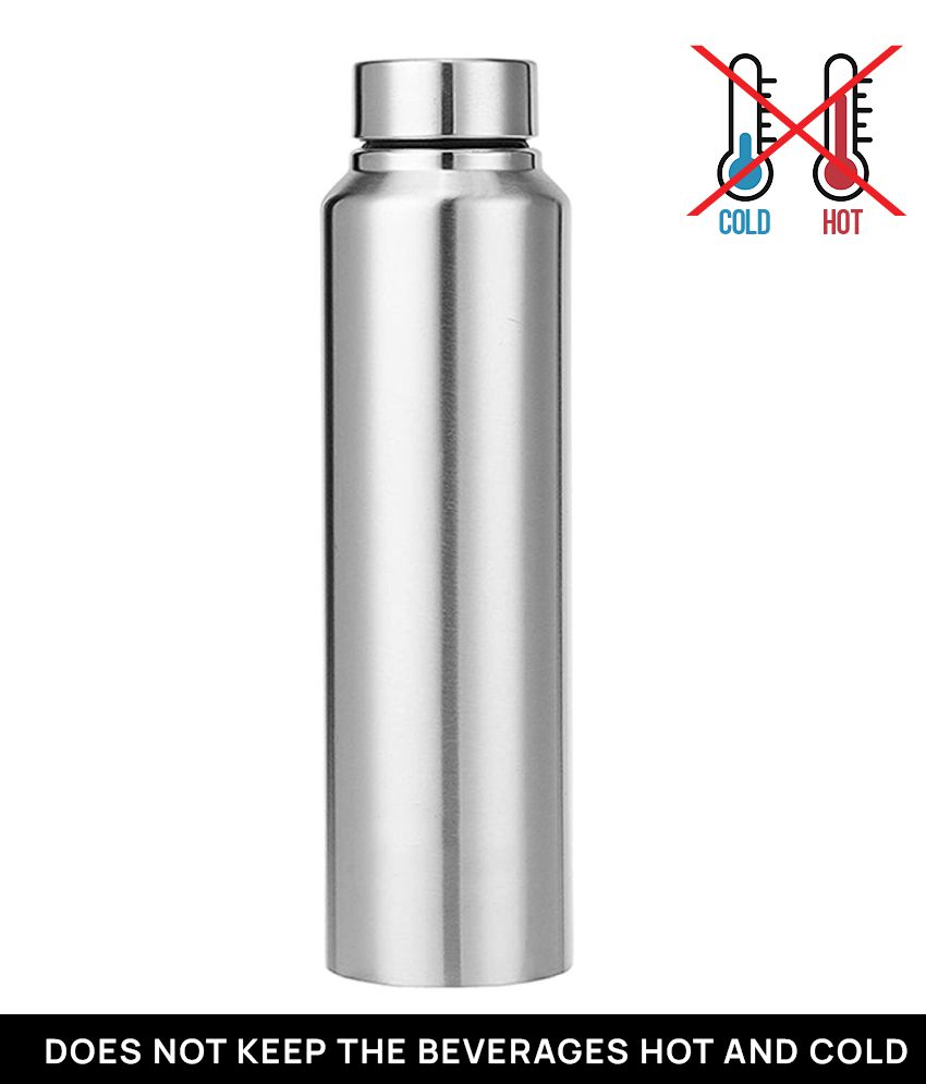     			HOMETALES Stainless Steel Water Bottle, 950ml,Silver (1U)