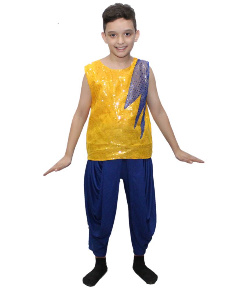     			Kaku Fancy Dresses Indo Western Dhoti Costume -Blue 3-4 Years (Only Dhoti), For Boys