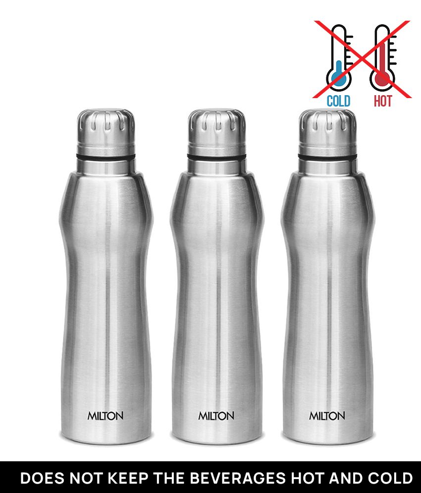     			Milton Elate 1000 Stainless Steel Water Bottle, Set of 3, 880 ml Each, Silver