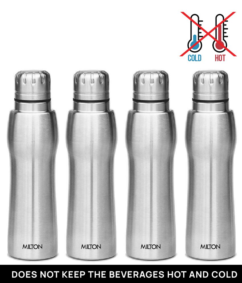     			Milton Elate 750 Stainless Steel Water Bottle, Set of 4, 635 ml Each, Silver