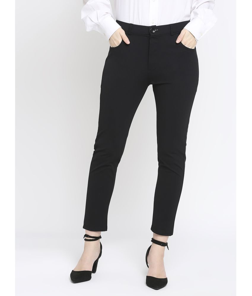     			Smarty Pants - Black Lycra Straight Women's Formal Pants ( Pack of 1 )