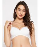 Clovia Nylon Lightly Padded Women's T-Shirt Bra ( White )