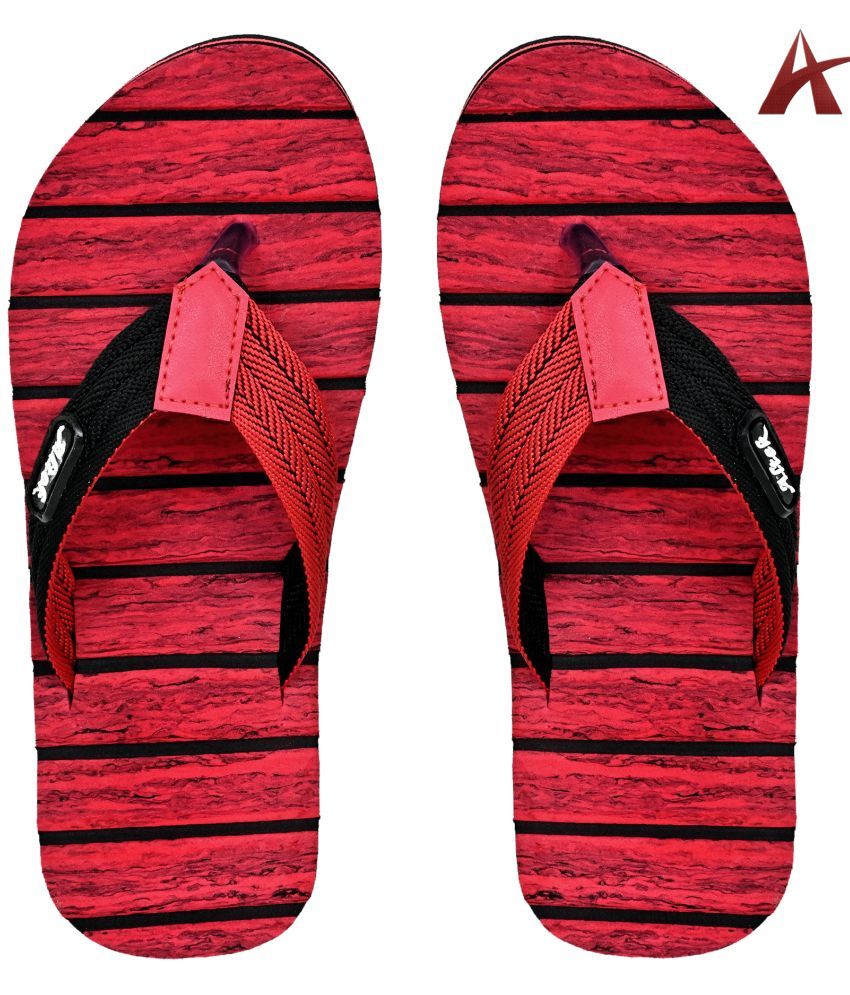     			Altek - Red Men's Thong Flip Flop