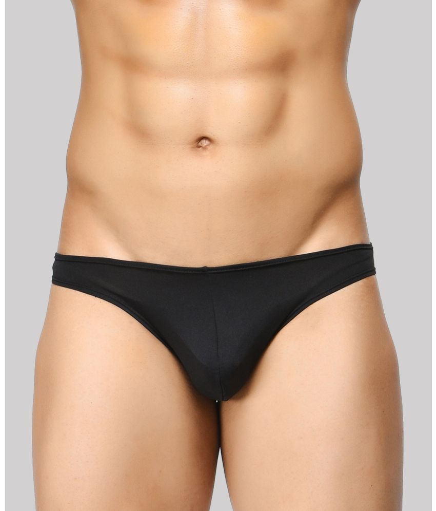     			BASIICS By La Intimo Polyester Men's Bikini ( Black ) BCSSS01