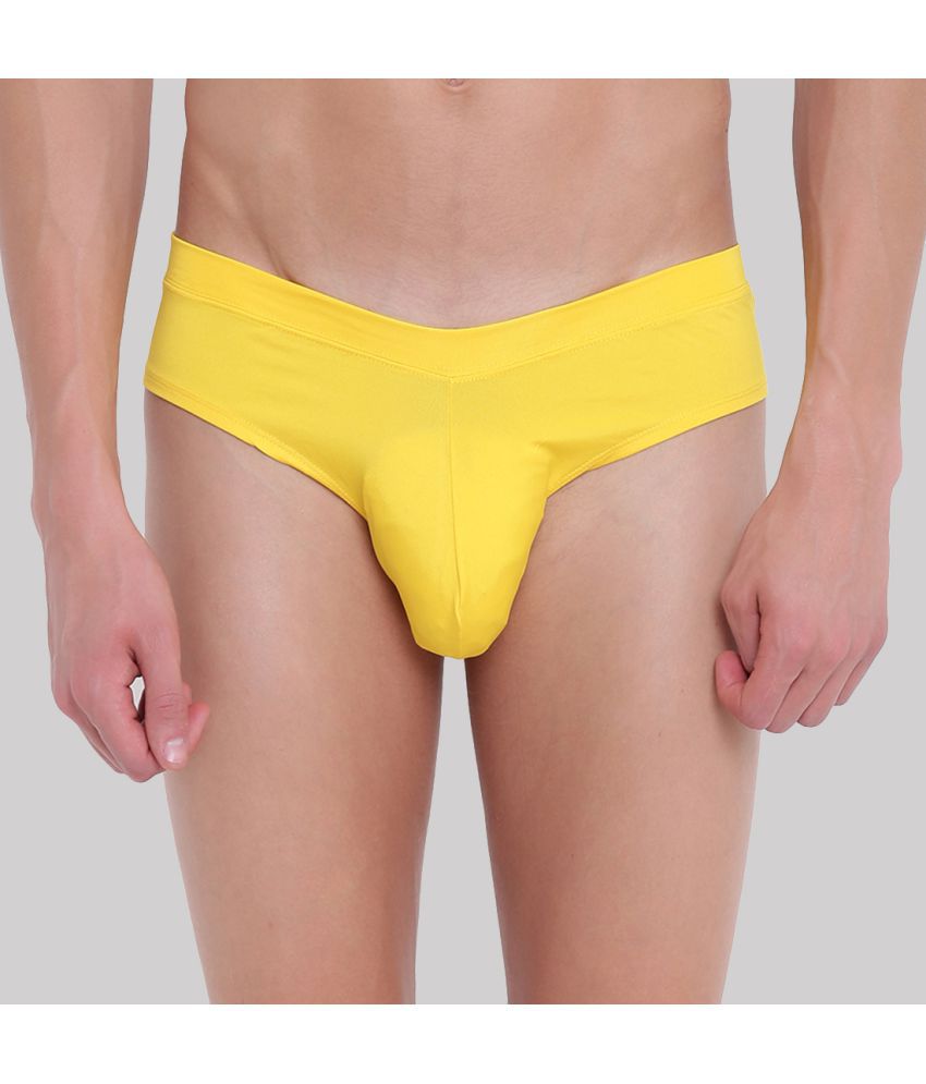     			BASIICS By La Intimo - Yellow BCSSS03 Polyester Men's Briefs ( Pack of 1 )