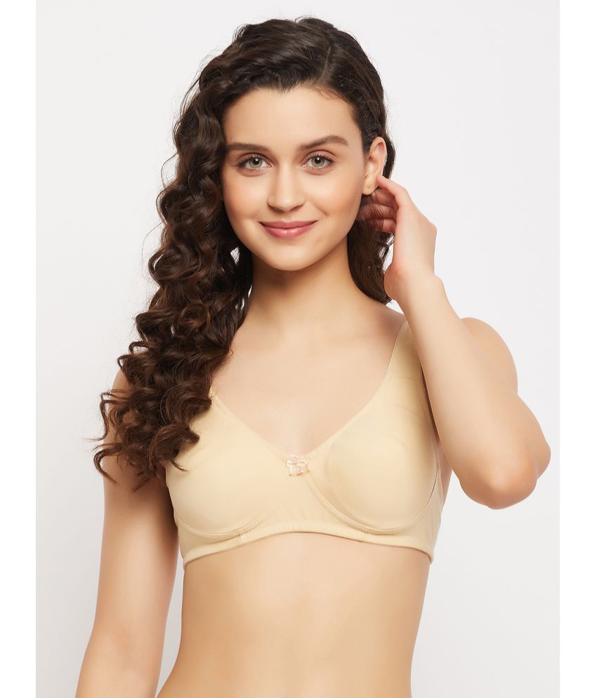     			Clovia Cotton Non Padded Women's T-Shirt Bra ( Beige )