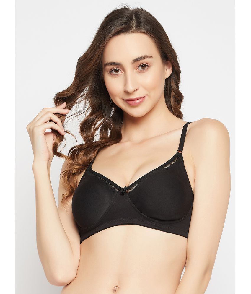     			Clovia Cotton Lightly Padded Women's T-Shirt Bra ( Black )