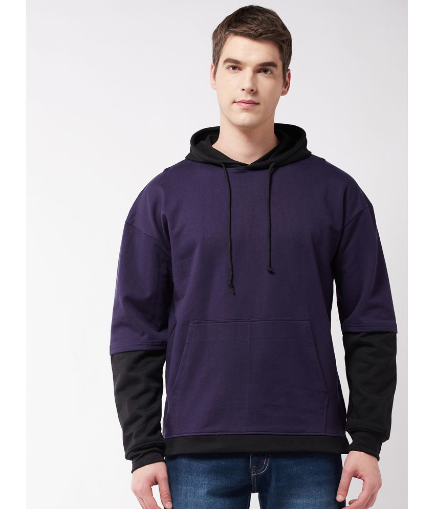 Gritstones - Purple Fleece Regular Fit Men's Sweatshirt ( Pack of 1 )
