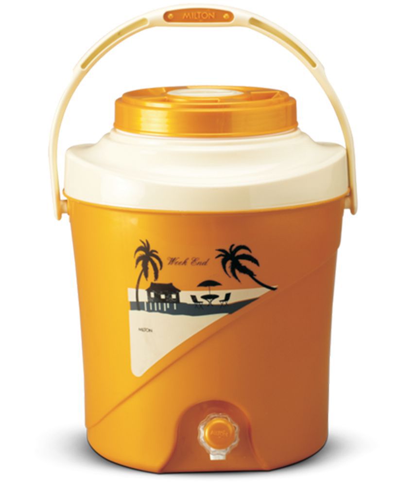     			Milton Kool Stallion 27 Insulated Plastic Water Jug, 1 Piece, 21.7 Litres, Golden Yellow | Food Grade | Easy To Carry | BPA Free | Ideal for Travel | Picnic | Homes | Office | Shops | Clinics