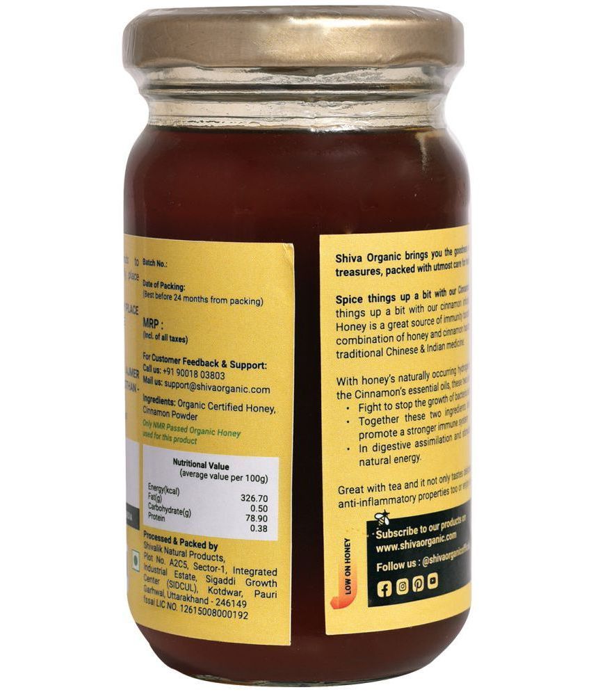 Shiva Organic Honey Cinnamon Infused 250 g Buy Shiva Organic Honey