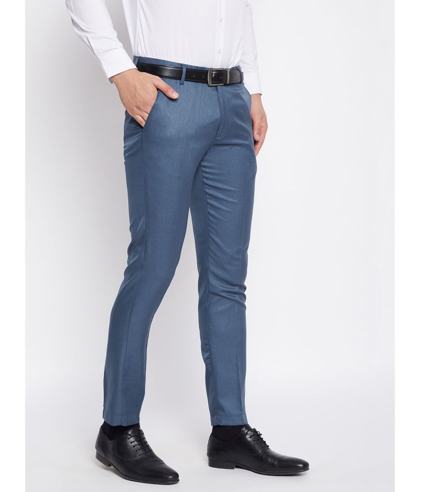     			VEI SASTRE Blue Slim Formal Trouser ( Pack of 1 )
