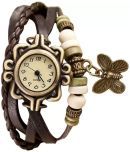 Cosmic - Brown Leather Analog Womens Watch