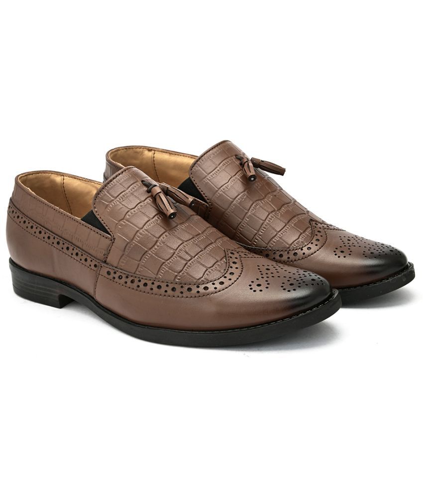     			Fashion Victim - Brown Men's Tassel Formal Shoes