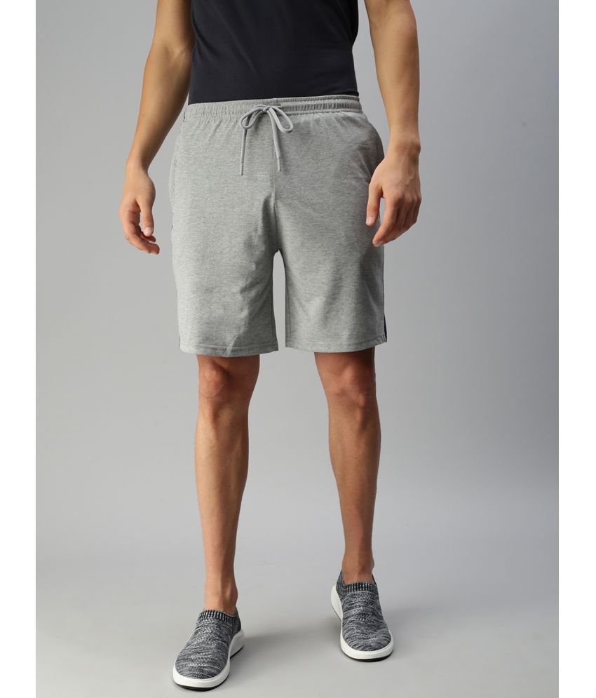     			ONN - Grey Melange Cotton Blend Men's Shorts ( Pack of 1 )