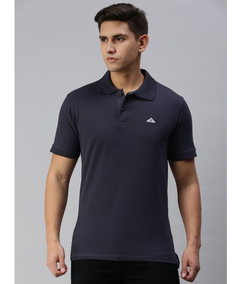     			ONN - Navy Blue Cotton Blend Regular Fit Men's Polo T Shirt ( Pack of 1 )