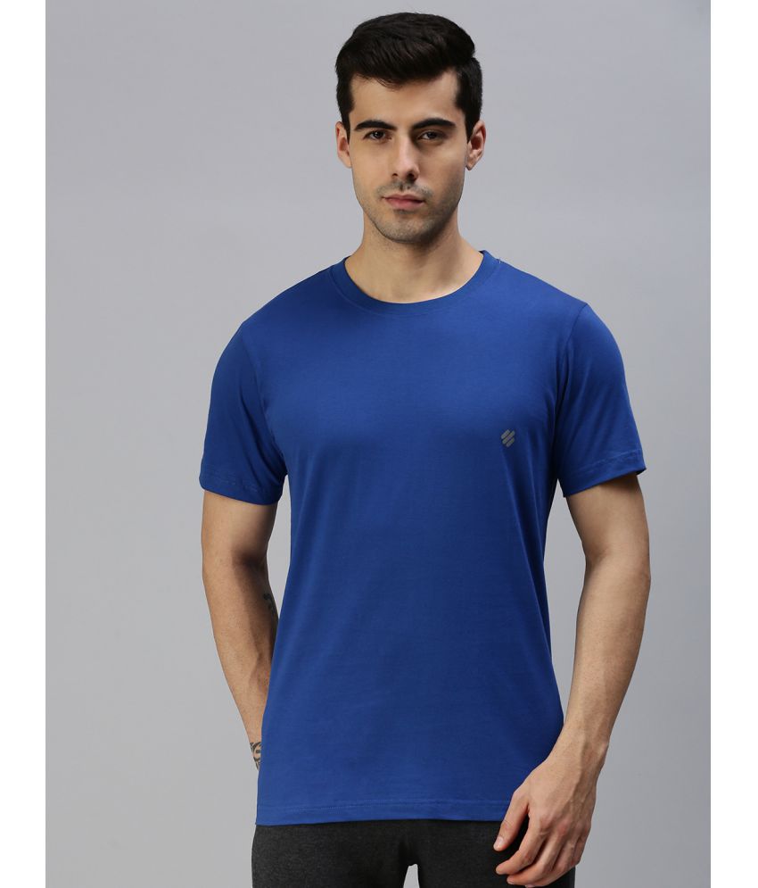     			ONN - Navy Blue Cotton Blend Regular Fit Men's T-Shirt ( Pack of 1 )