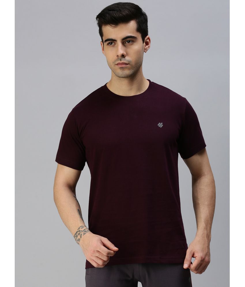     			ONN - Purple Cotton Blend Regular Fit Men's T-Shirt ( Pack of 1 )