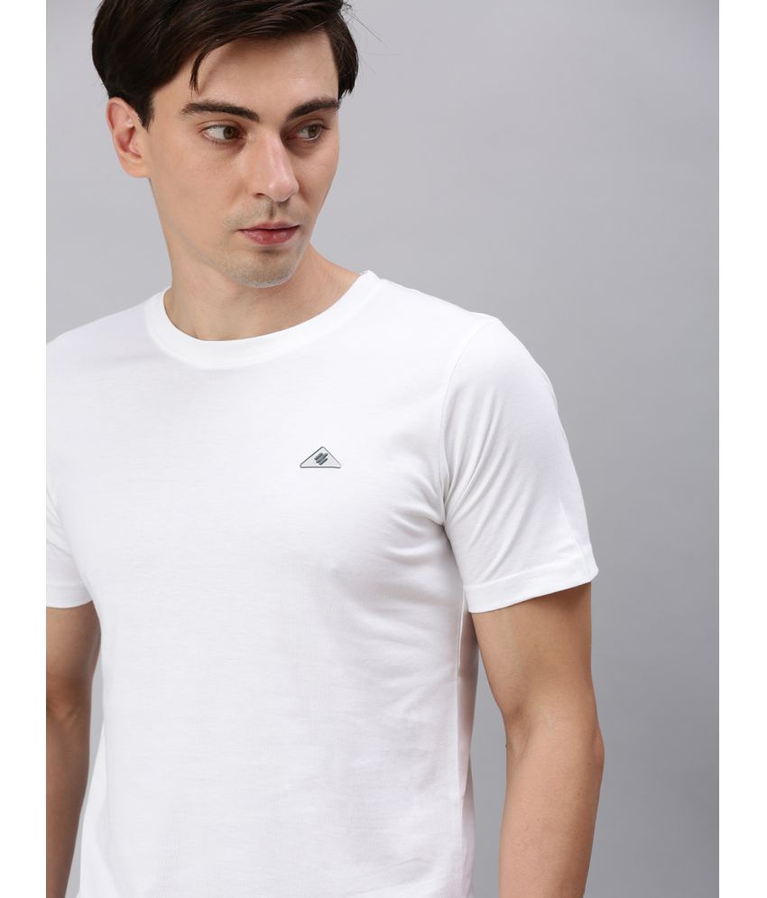     			ONN - White Cotton Blend Regular Fit Men's T-Shirt ( Pack of 1 )