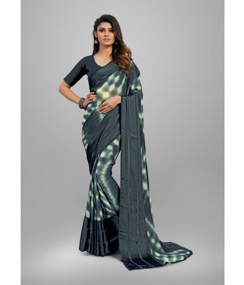     			Sanwariya Silks - Green Georgette Saree With Blouse Piece ( Pack of 1 )