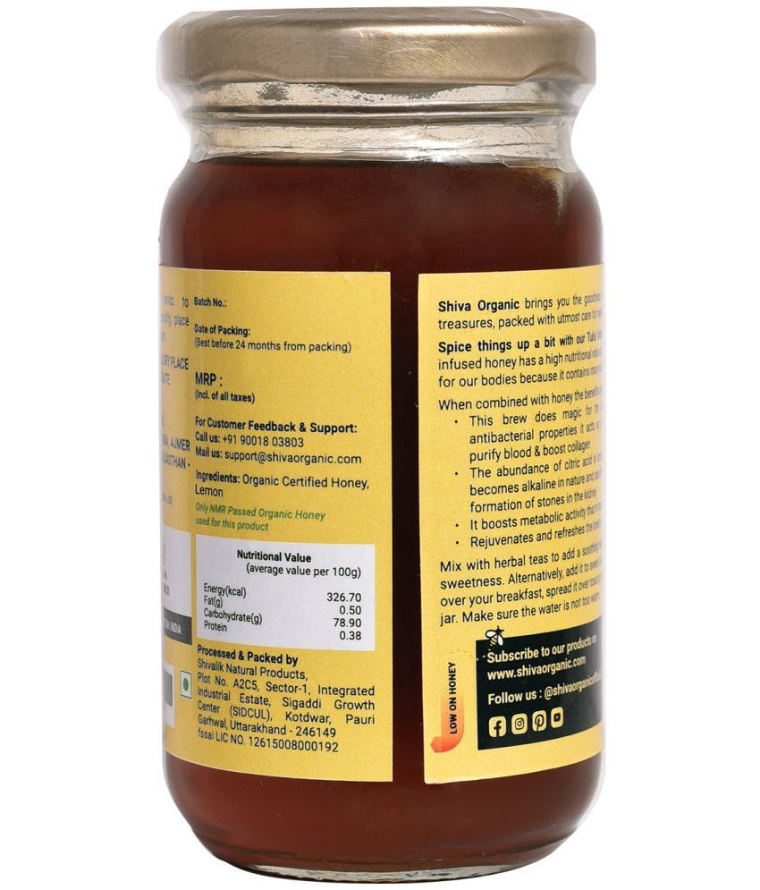 Shiva Organic Honey Lamon Infused 250 g: Buy Shiva Organic Honey Lamon ...