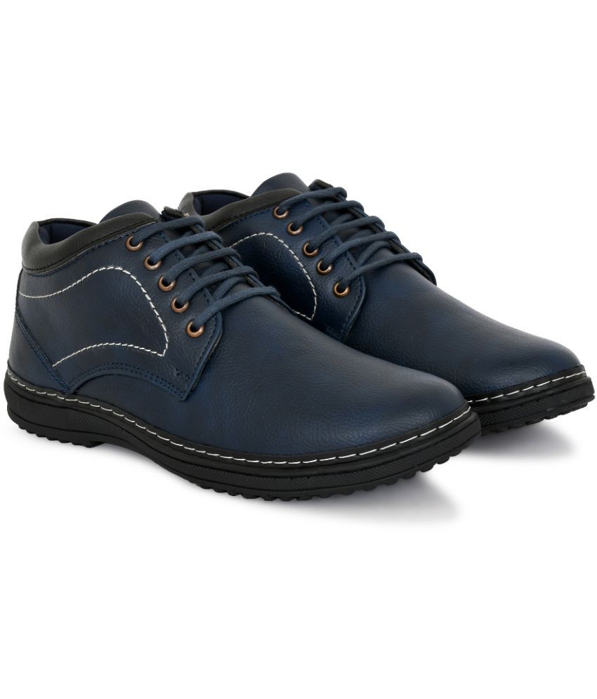     			YOU LIkE - Blue Men's Casual Boots