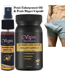 Hammer King Gold Pure Best Original Shilajit Penis Enlargement Long Ling Lamba Mota Capsule + Oil use with sexy toys dolls products silicon dragon12inch dildos women sex sprays for men anal sexual vibrator for adults thor pussys ring extension sleeves toy