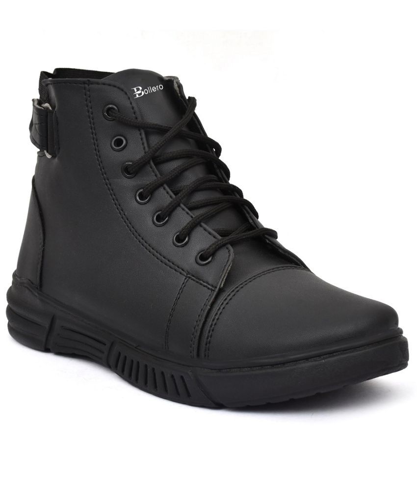 mens black casual boots