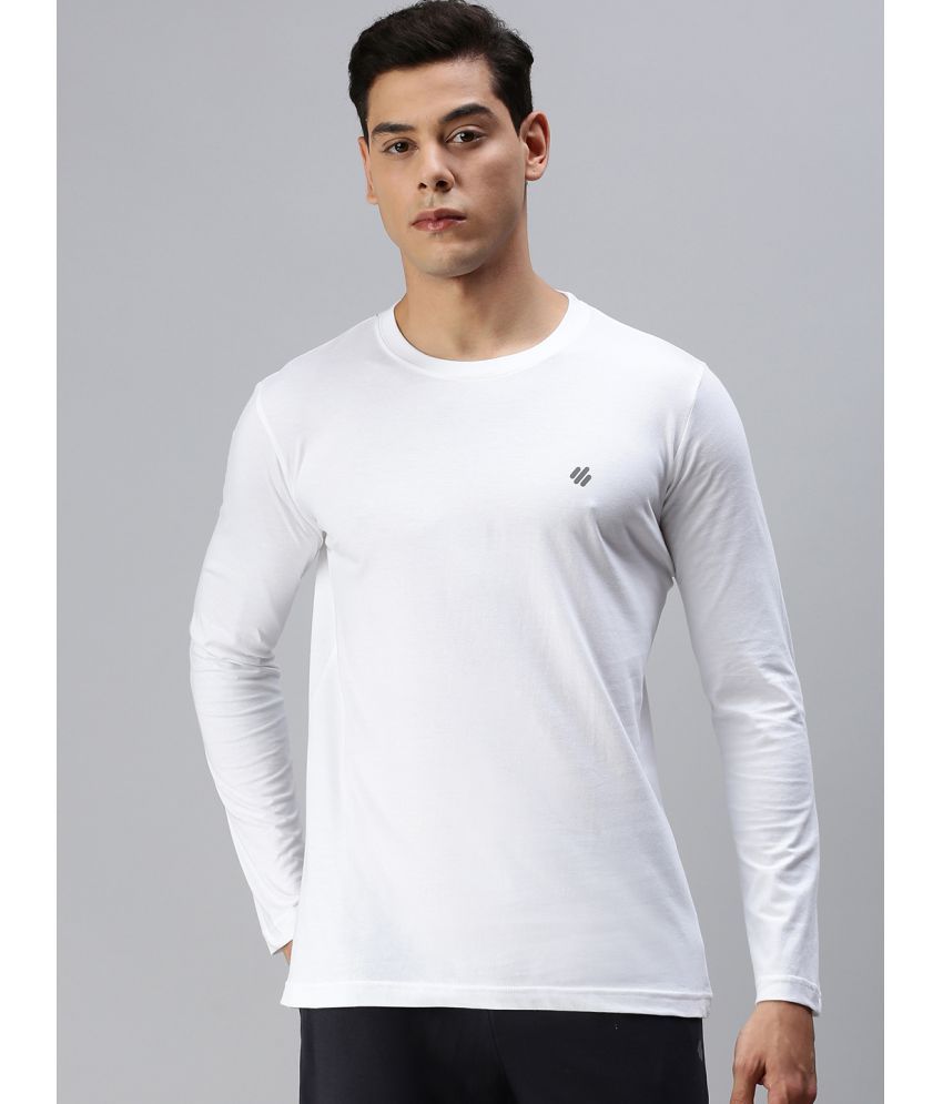     			ONN - White Cotton Blend Regular Fit Men's T-Shirt ( Pack of 1 )