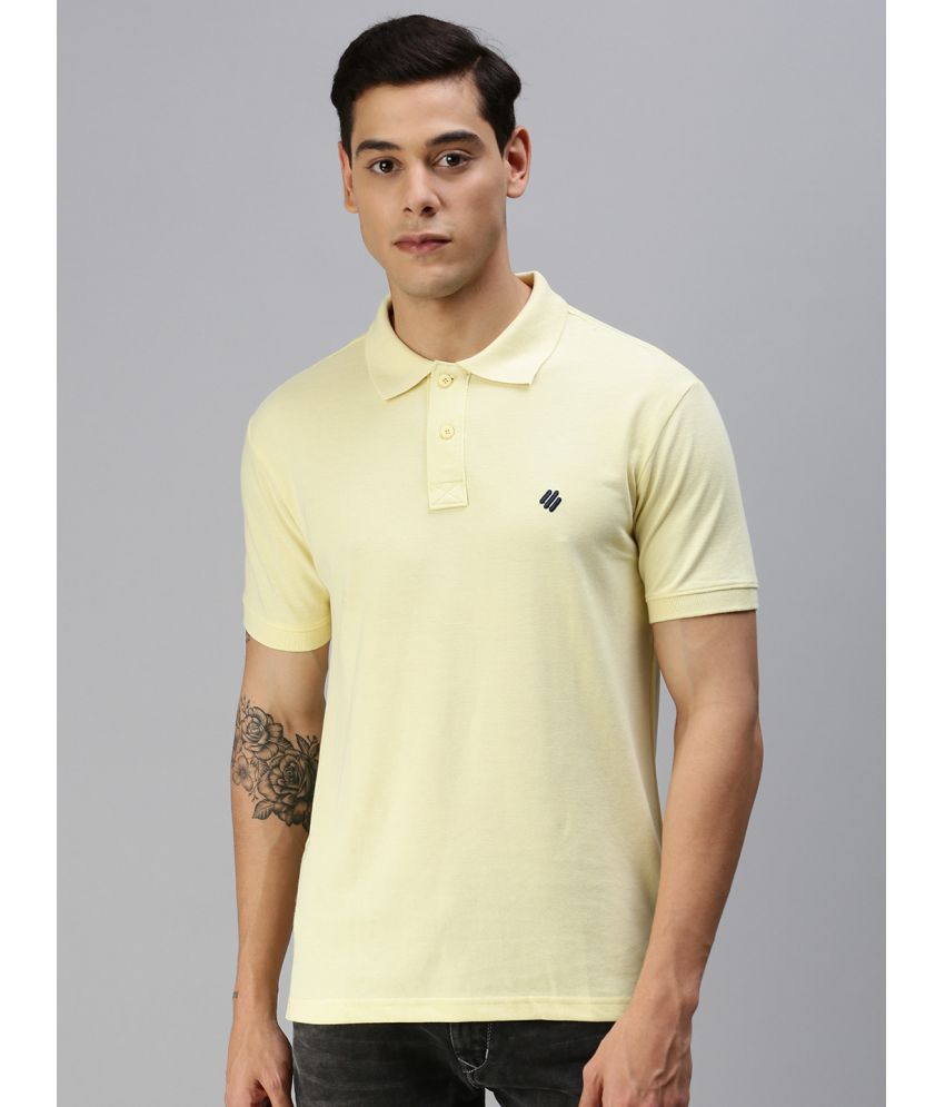     			ONN - Yellow Cotton Blend Regular Fit Men's Polo T Shirt ( Pack of 1 )