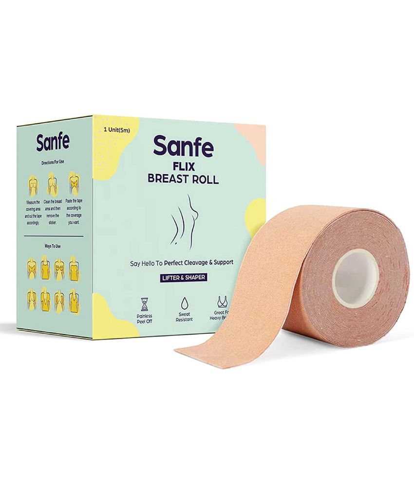     			Sanfe Flix Breast Roll -Breast Shaper & Lifter, Breathable Breast Support Boobtape, 5-meter Breast Lift Tape for Backless,