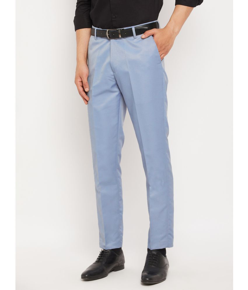     			VEI SASTRE Light Blue Slim Formal Trouser ( Pack of 1 )