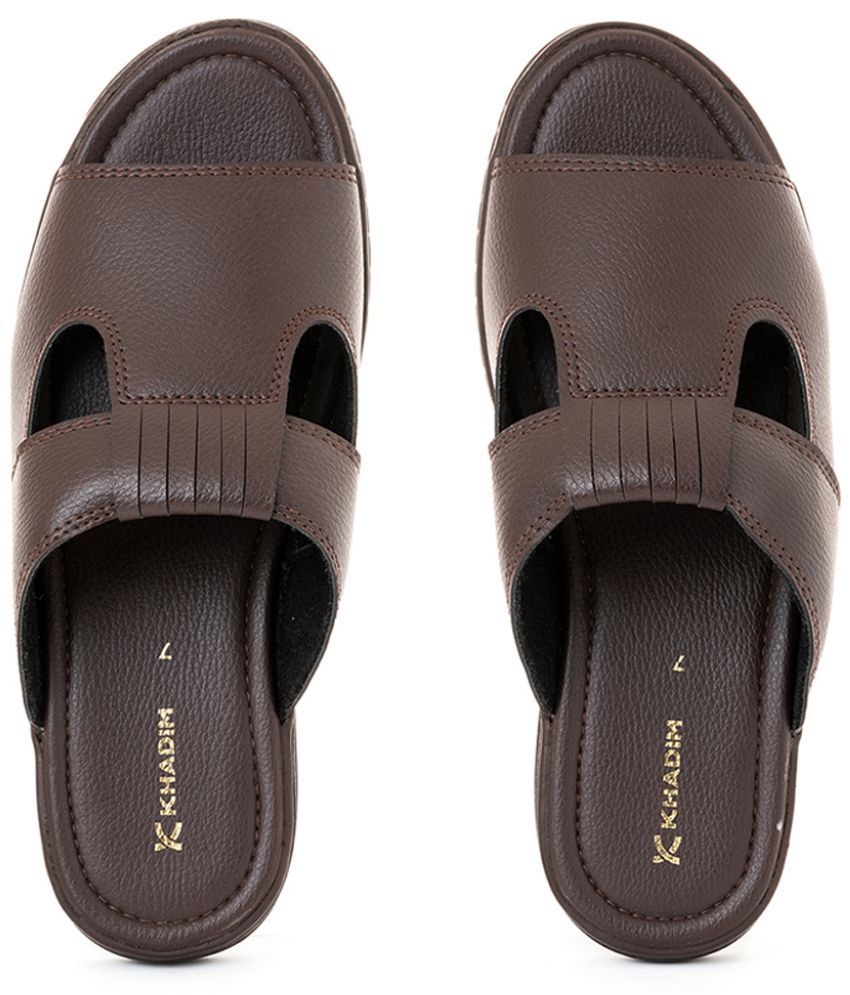     			Khadim's - Brown Men's Sandals