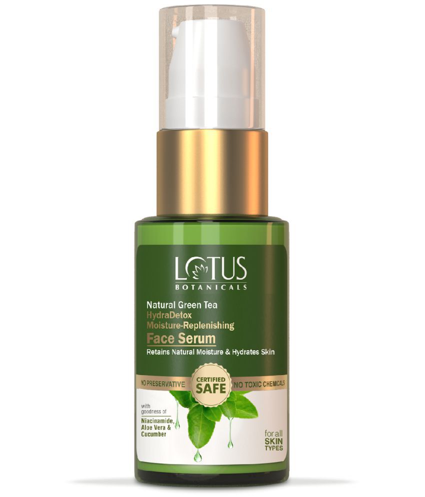 Lotus Botanicals Natural Green Tea HydraDetox Moisture-Replenishing Face Serum 30ml