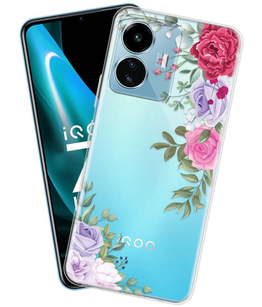     			NBOX - Multicolor Silicon Printed Back Cover Compatible For iQOO Z6 Lite 5G ( Pack of 1 )