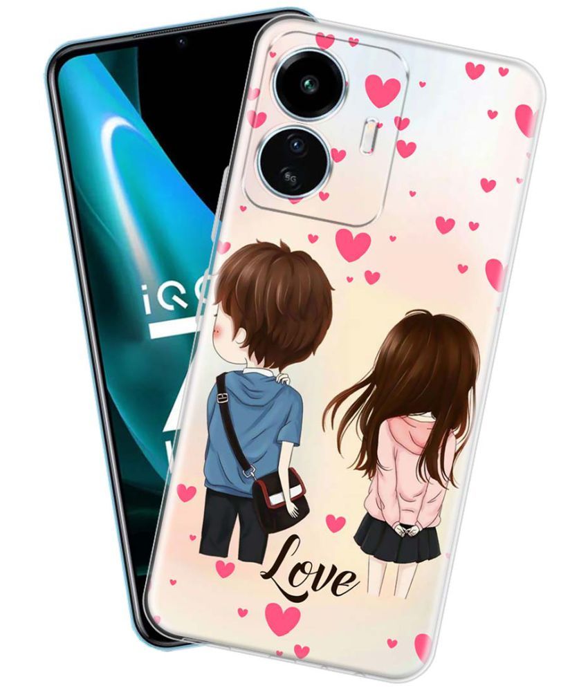     			NBOX - Multicolor Silicon Printed Back Cover Compatible For iQOO Z6 Lite 5G ( Pack of 1 )