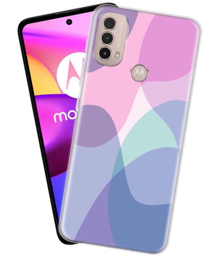     			NBOX - Multicolor Silicon Printed Back Cover Compatible For Motorola Moto E40 ( Pack of 1 )