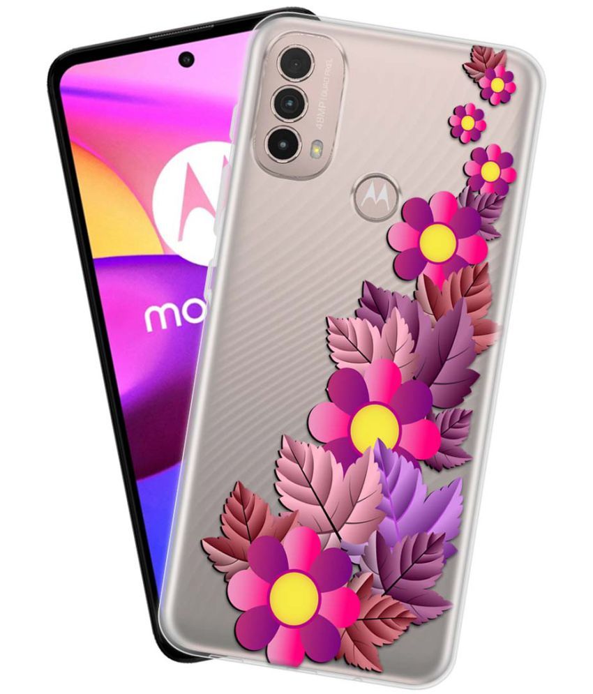     			NBOX - Multicolor Silicon Printed Back Cover Compatible For Motorola Moto E40 ( Pack of 1 )